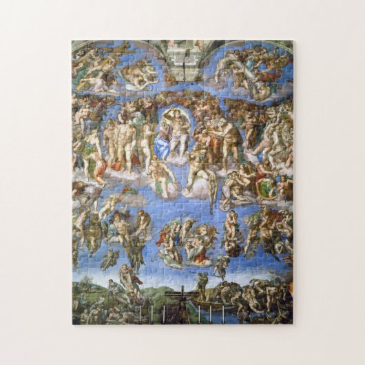Het laatste vonnis van Michelangelo in Fresco Legpuzzel (Verticaal)