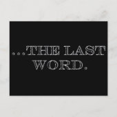Het laatste woord briefkaart (Voorkant)