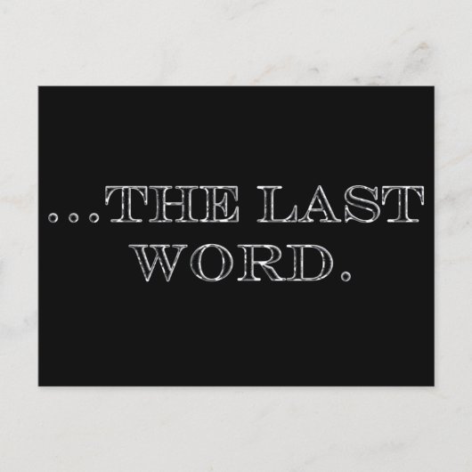 Het laatste woord briefkaart (Voorkant)