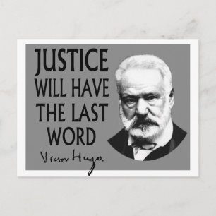 Het laatste woord over justitie briefkaart