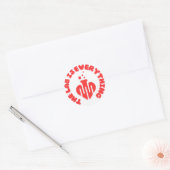 Het lab is alles Lab Week Ronde Sticker (Envelop)