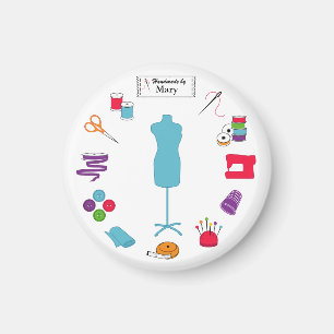 Het label aanpassen magneet