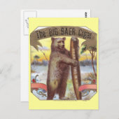 Het label Big Baer Cigar Briefkaart (Voorkant / Achterkant)