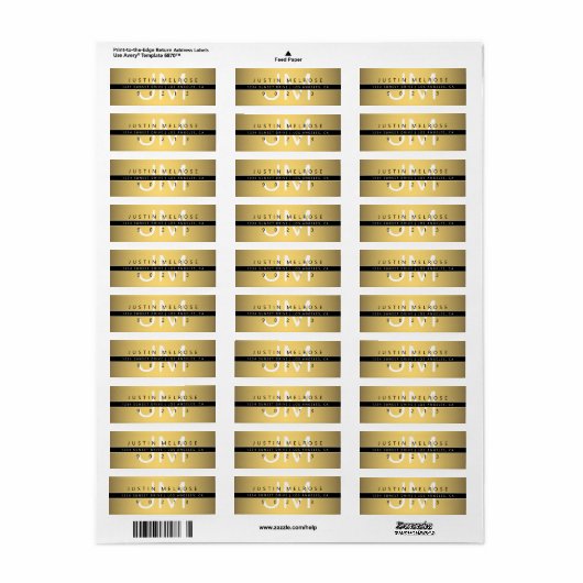 Het label 'Contedhedendaags Gold Kijk terug' (Full Sheet)