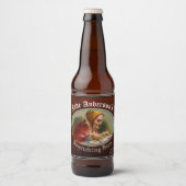 Het label Dame Home Brew Bier Bier Etiket (Voorkant)