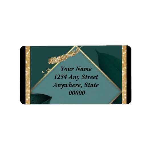Het label Emerald Green Gold voor weddenschappen a (Voorkant)