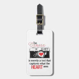 Het Label van de Draagtas van de hartcamera vastle Bagagelabel