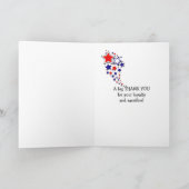 Het Label van de Hond van het leger Bedankkaart (Binnen)