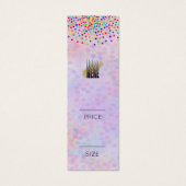 Het label van de kleinhandelsprijs van je Logo Mini Visitekaartjes (Voorkant)