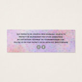 Het label van de kleinhandelsprijs van je Logo Mini Visitekaartjes (Achterkant)