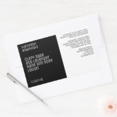 Het label van de minimalistische schoonheidsproduc (Envelop)