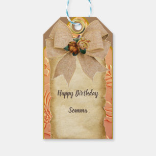 Het Label van de verjaardag met een Kijk van het L Cadeaulabel