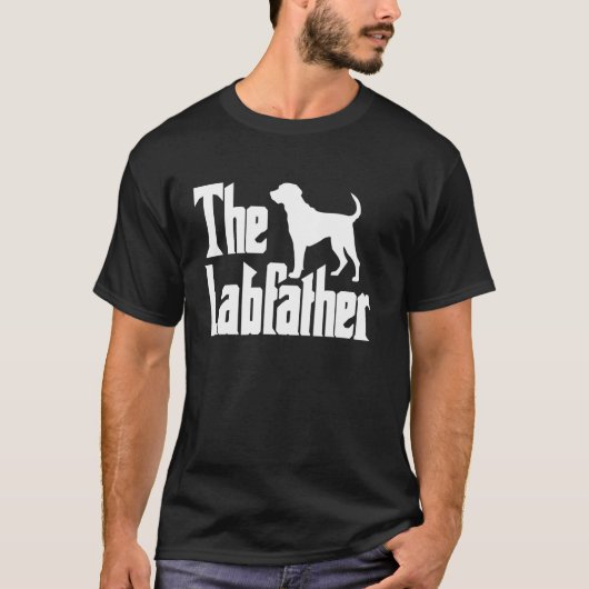 Het LabFather Grappige Labrador Retriever Vader T- T-shirt (Voorkant)