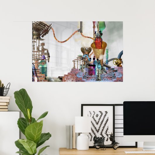 Het laboratorium poster (Thuiskantoor)