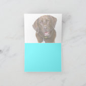 Het Laboratorium van de chocolade dankt u kaardt Bedankkaart (Binnen)