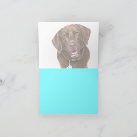 Het Laboratorium van de chocolade dankt u kaardt Bedankkaart (Binnen)