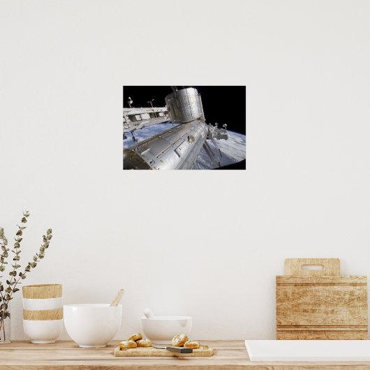 Het laboratorium van de Japanse Experimentenmodule Poster (Keuken)