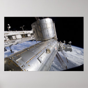 Het laboratorium van de Japanse Experimentenmodule Poster