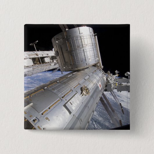 Het laboratorium van de Japanse Experimentenmodule Vierkante Button 5,1 Cm (Voorkant)
