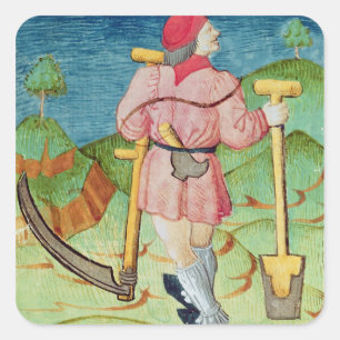 Het laboratorium vierkante sticker