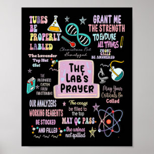 Het Labs-gebed Medisch Laboratorium Wetenschapper  Poster