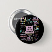 Het Labs-gebed Medisch Laboratorium Wetenschapper  Ronde Button 5,7 Cm (Voorkant /achterkant)