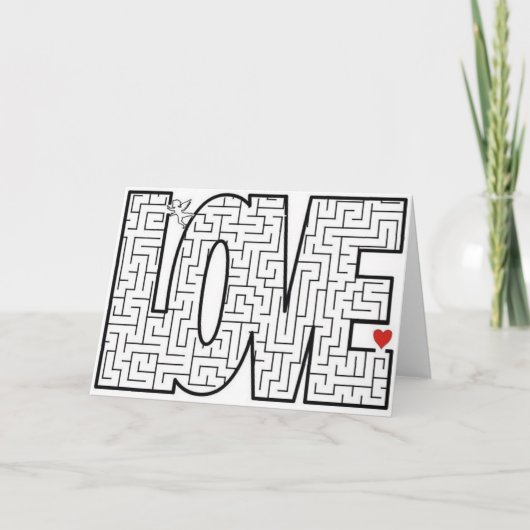Het Labyrint van de liefde Feestdagen Kaart (Voorkant)