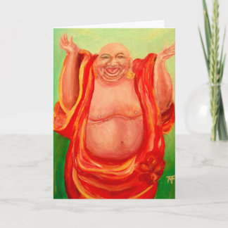 Het lachen Boedha Wenskaart Kaart