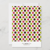 Het lachen de hele manier waarop de Holiday-fotoka Feestdagenkaart (Achterkant)