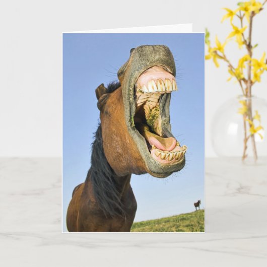 Het lachen de Kaart van de Verjaardag van het (Gele Bloem)