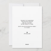 Het lachen helemaal de Kaart van de Foto Kerstmis (Achterkant)