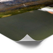 Het lachen Kookaburra die op tak Briefkaart Squ wo Poster (Hoek)