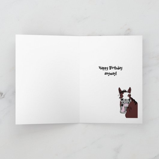 Het lachen Paard de Humor van de Verjaardag "over Kaart (Binnen)
