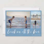 Het lachen van de All-way Beach Photo Holiday Card Feestdagenkaart (Voorkant)