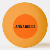Het lachen van het Oranje Monster Personaliseert P Pingpongbal (Achterkant)