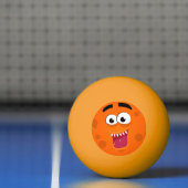 Het lachen van het Oranje Monster Personaliseert P Pingpongbal (Net)