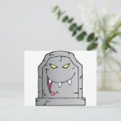 Het lachen van het tekenfilm Tombstone Briefkaart (Staand voorkant)