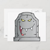 Het lachen van het tekenfilm Tombstone Briefkaart (Voorkant / Achterkant)