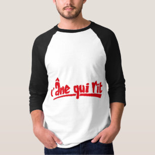 Het Lachende Ezel Frans Tekst Logo T-shirt