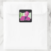 Het Lachende Joker Plakboek Vierkante Sticker (Tas)
