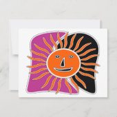 Het lachende zonneschijf gezicht  (Voorkant)