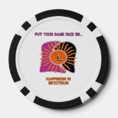 Het lachende zonneschijf poker chips (Achterkant)