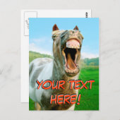 Het lachpaard briefkaart (Voorkant / Achterkant)