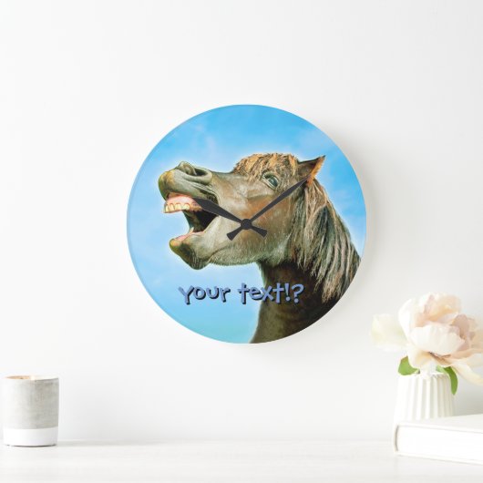 Het lachpaard grote klok (Huis)