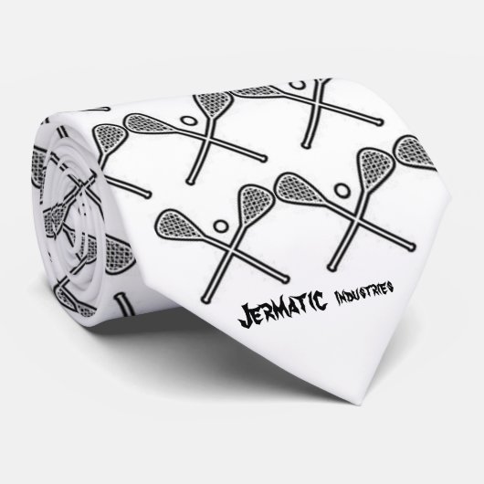 Het Lacrosse man - Gepersonaliseerd - Gepersonalis Stropdas (Opgerold)