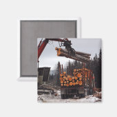 Het laden van een Logging Truck Magnet (Voorkant / Achterkant)