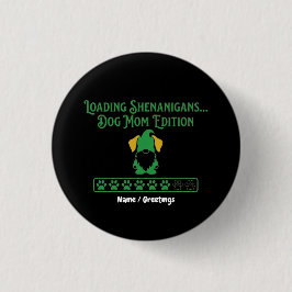 Het laden van grappenmakerij Hond Moeder Gnome St  Ronde Button 3,2 Cm