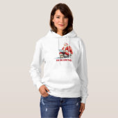 Het laden van Kerstmis Funny Santa Design Hoodie (Voorkant volledig)