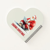 Het laden van Kerstmis Funny Santa Design Notitieboek (Achterkant)