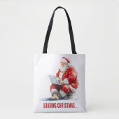 Het laden van Kerstmis Funny Santa Design Tote Bag (Voorkant)